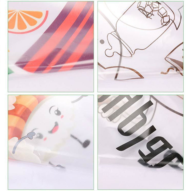 5 PCS Fruit Vegetable Pattern Household Kitchen Self-adhesive High Temperature Resistance Oil Resistant Wall Stickers Size: 60x90cm, Fruit Vegetable Pattern