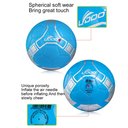 19cm PU Leather Sewing Wearable Match Football, 19cm Fluorescent Blue, 19cm Fluorescent Pink, 19cm Orange, 19cm Yellow, 19cm Green, 19cm White+Black, 19cm Blue