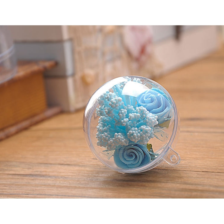 5 PCS Transparent Christmas Ball Hollow Plastic Sphere Ball Shaped Eternal Flower Ball Wedding Gifts Gift Box, Size: 8 x 8cm, Size: 8 x 8cm