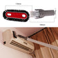 Red and black vacuum brush head attachment with spring connector, 195 mm length