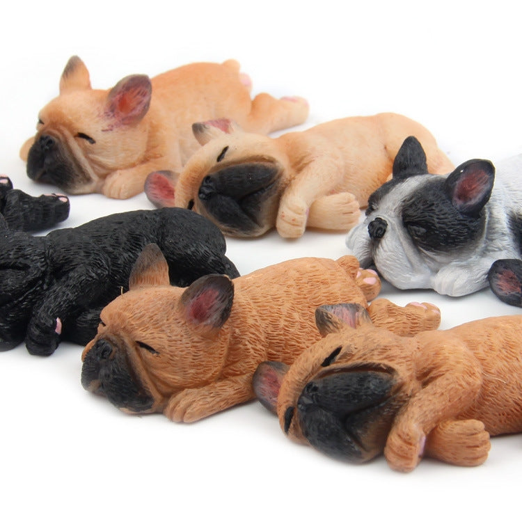 Home Decoration Lovely Rrunk on Sleep French Bulldog 3D Magnetic Buckle Fridge Paste, French Bulldog  Magnetic