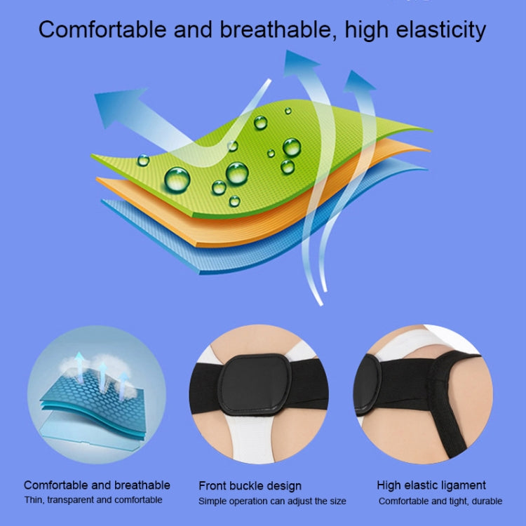 Women’s ultrathin kyphosis correction shoulder belt with front buckle, breathable stretch