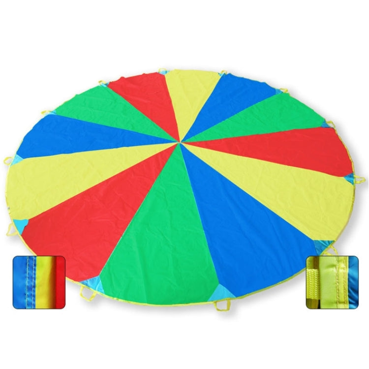 7m Children Outdoor Game Exercise Sport Toys Rainbow Umbrella Parachute Play Fun Toy with 16 Handle Straps for Families / Kindergartens / Amusement Parks, 7m  16 Handle Straps