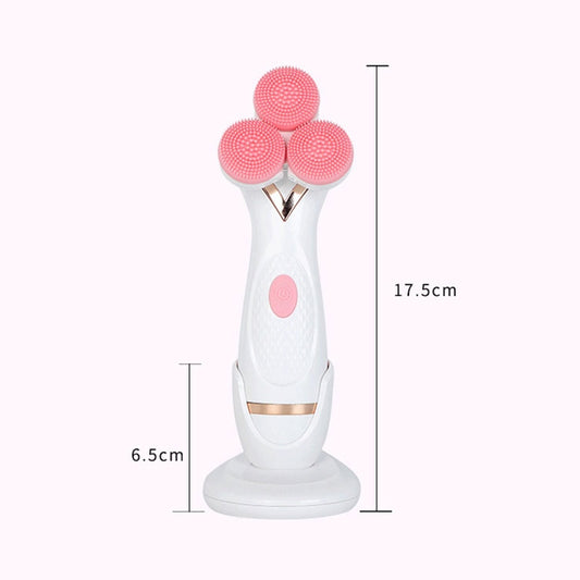 CNaier AE-878 USB Charging Silicone Face Skin Care Electric Facial Cleanser, AE-878(Pink), AE-878(Blue)