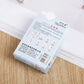 Disposable cotton facial pads carton box back with barcode label