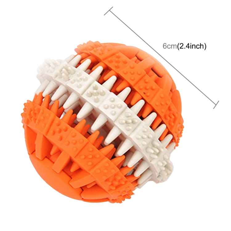 Dog Toy Balls for Pets Tooth Cleaning Chewing Toys Balls of Non-Toxic Soft Rubber , Small Size, Small Size (Orange), Small Size (Blue), Small Size (Red), Small Size (Baby Blue)