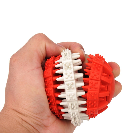 Dog Toy Balls for Pets Tooth Cleaning Chewing Toys Balls of Non-Toxic Soft Rubber , Small Size, Small Size (Orange), Small Size (Blue), Small Size (Red), Small Size (Baby Blue)