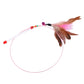 Steel Wire Teasing Feather Wand Pet Toy, Steel Wire