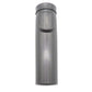 Gray vacuum connector adapter cylinder with center latch detail