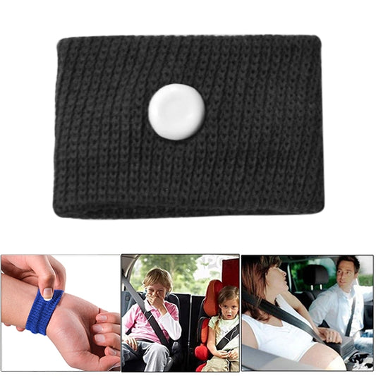 Physical Method Carsickness Prevention Antiemetic Polyester Wristband, One Pair, Blue, Red, White, Yellow, Black, Orange, Pink, Green, Grey