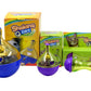 Shaking pet dog food leakage tumbler toy packaging with multiple color units
