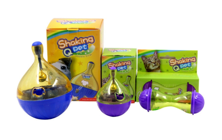Shaking pet dog food leakage tumbler toy packaging with multiple color units