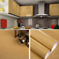 Pearlescent PVC wallpaper roll, glossy champagne gold finish, waterproof
