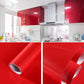 Pearlescent PVC wallpaper roll, glossy red finish, waterproof