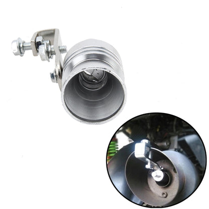Aluminum exhaust whistle muffler pipe with round outlet and mounting bolts