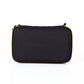 Black EVA shaver carrying case with neon-green piping and top zipper