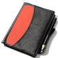 Black referee notebook with red card panel and attached pen/pencil