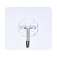 10pcs PVC + Stainless Steel Thin Plum Shape Seamless Adhesive Hook Waterproof Transparent Strong Stick Hook Kitchen Wall Mount, Thin