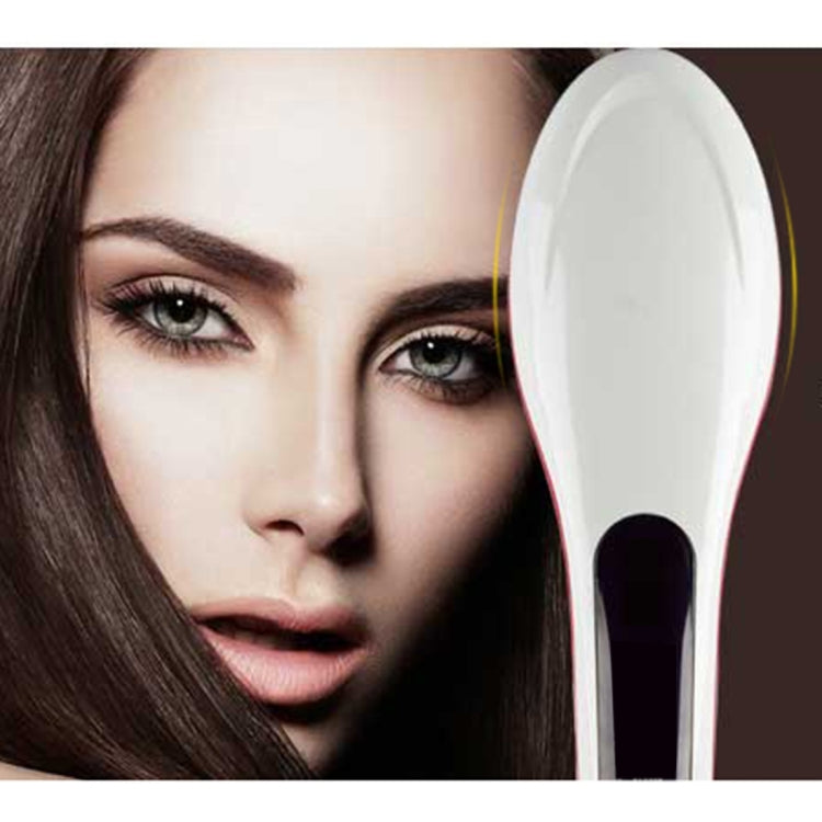 Hair straightener comb with LCD temperature display