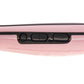 Pink hair straightener comb control panel with touch buttons