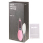Pink hair straightener comb product box with included comb pictured