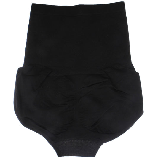 Black high-waist butt-lifter shaper panties, rear coverage with sculpted panel.