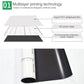 PET magnetic soft whiteboard material diagram showing layers and rubber magnet backing
