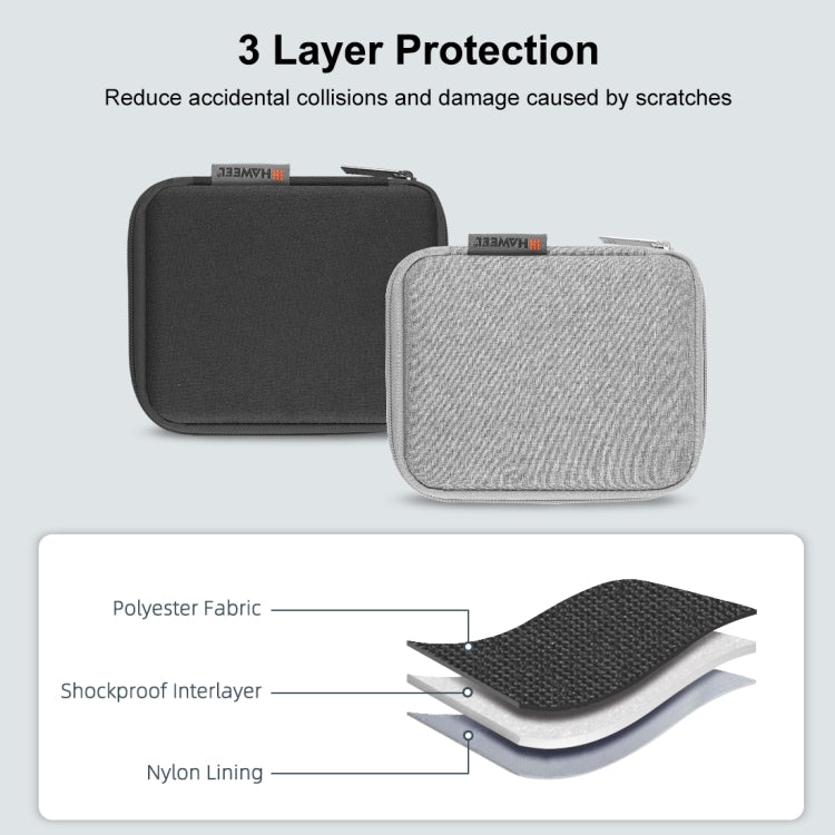Black and grey watch band organizer storage cases with zip closure and cushioned panels