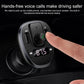 Black car wireless charger with digital display and touch controls for calls