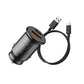 awei C-706 20W PD Type-C + QC 3.0 Type-A Car Charger with CL-110T Data Cable, C-706