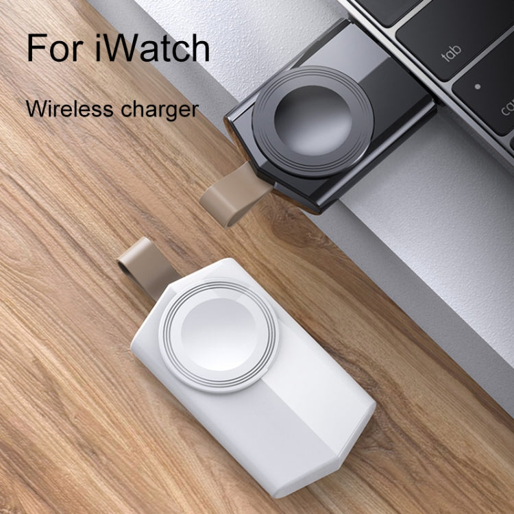 White and dark magnetic wireless charger dock for Apple Watch