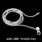 Silver 2mm snake-bone chain necklace with lobster clasp, 24 in