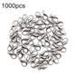 Silver tone lobster claw clasps, small 12mm metal findings, 1000 pack