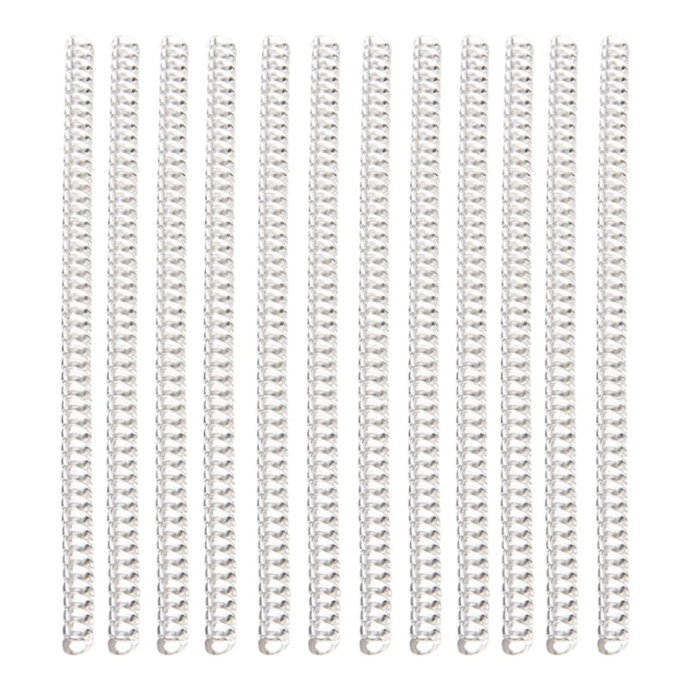 Silver spiral ring adjuster strips with flexible sizing beads