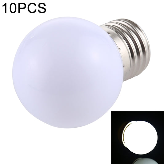 LED light bulb with E27 base and frosted globe, white light