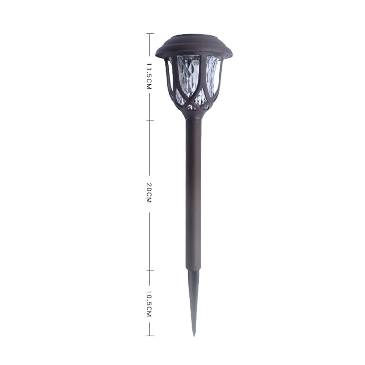Solar outdoor stake lantern light, dark post with lantern-style head