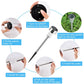 Solar garden stake light kit with spike and solar lamp parts for outdoor installation