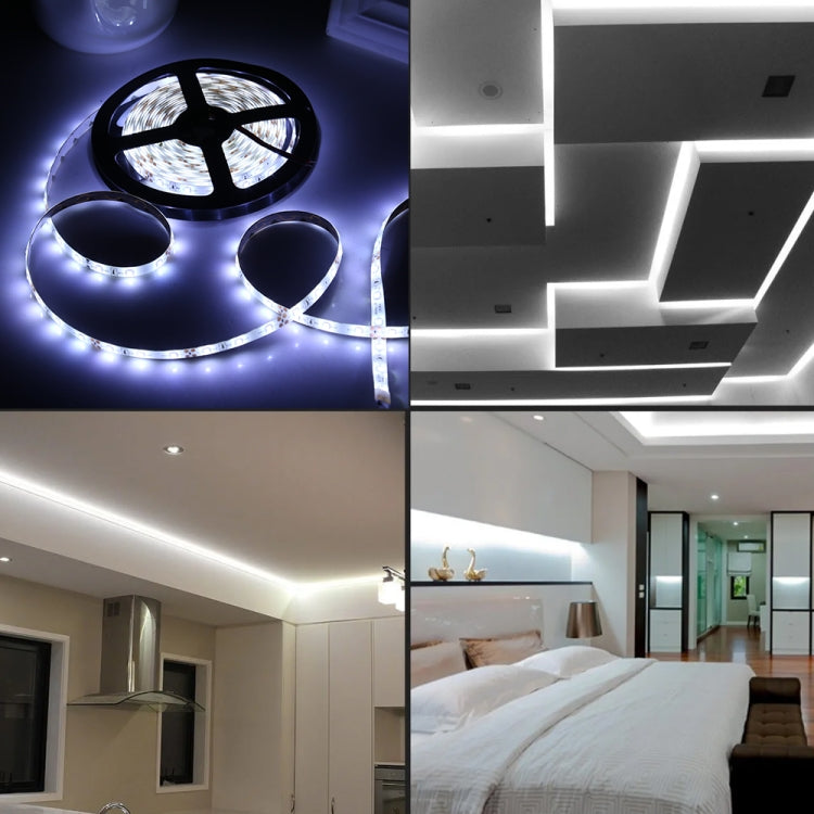 2pcs Bare Board 2835 SMD Dimmable White Light / Warm Light LED Rope Light, 60 LED/m, Length: 5m, 12V 2A 100-240V, 2835 SMD LED, 5m x 2