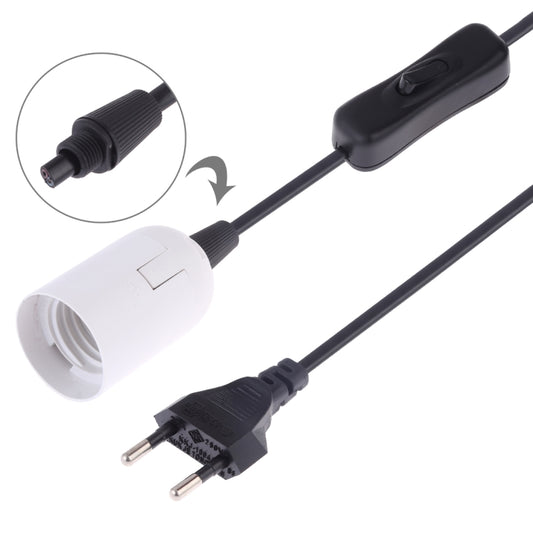 E27 Wire Cap Switch Lamp Holder Chandelier Power Socket with 1.2m Extension Cable, Small UK Plug, EU Plug, 1.5m, AU Plug, 1.2m, Big UK Plug, 1.5m, US Plug, 1.5m, Small UK Plug, 1.2m