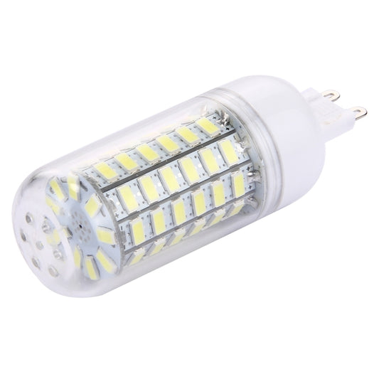 White LED corn light bulb with clear lens and two prong pins