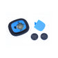 Unisex LED light beanie module with button batteries and cover, shown unpacked