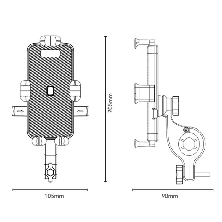 Yesido C336 Bicycle & Motorcycle Rotatable Phone Holder