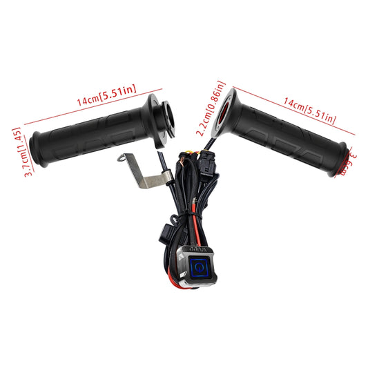 WUPP ZH-983C1 Motorcycle Modified Intelligent Electric Heating Hand Cover Heated Grip Handlebar with Three Gear Temperature Control, ZH-983C1