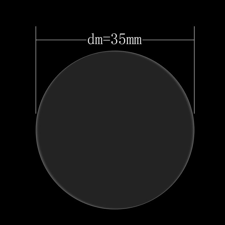 Circle tempered glass screen protector, dark protective surface for 35mm smartwatch