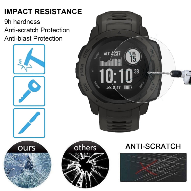 Curved tempered glass screen protector with anti-scratch and impact resistance icons