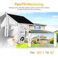 Solar ESCAM IP security camera with adjustable pan/tilt mount and solar panel