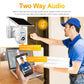 Solar ESCAM IP security camera with two-way audio microphone and speaker