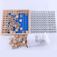 Wooden Montessori Teaching Aids Math 1 - 100 Consecutive Numbers Counting Board Plate Toy, 1 - 100 Consecutive Numbers Counting Board
