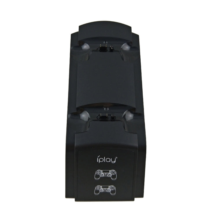 Dual port controller charging dock stand with two vertical charging slots