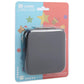 Blister package featuring a dark gray 12-game card holder case in clear shell